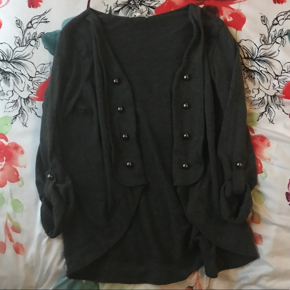 Grey cardigan